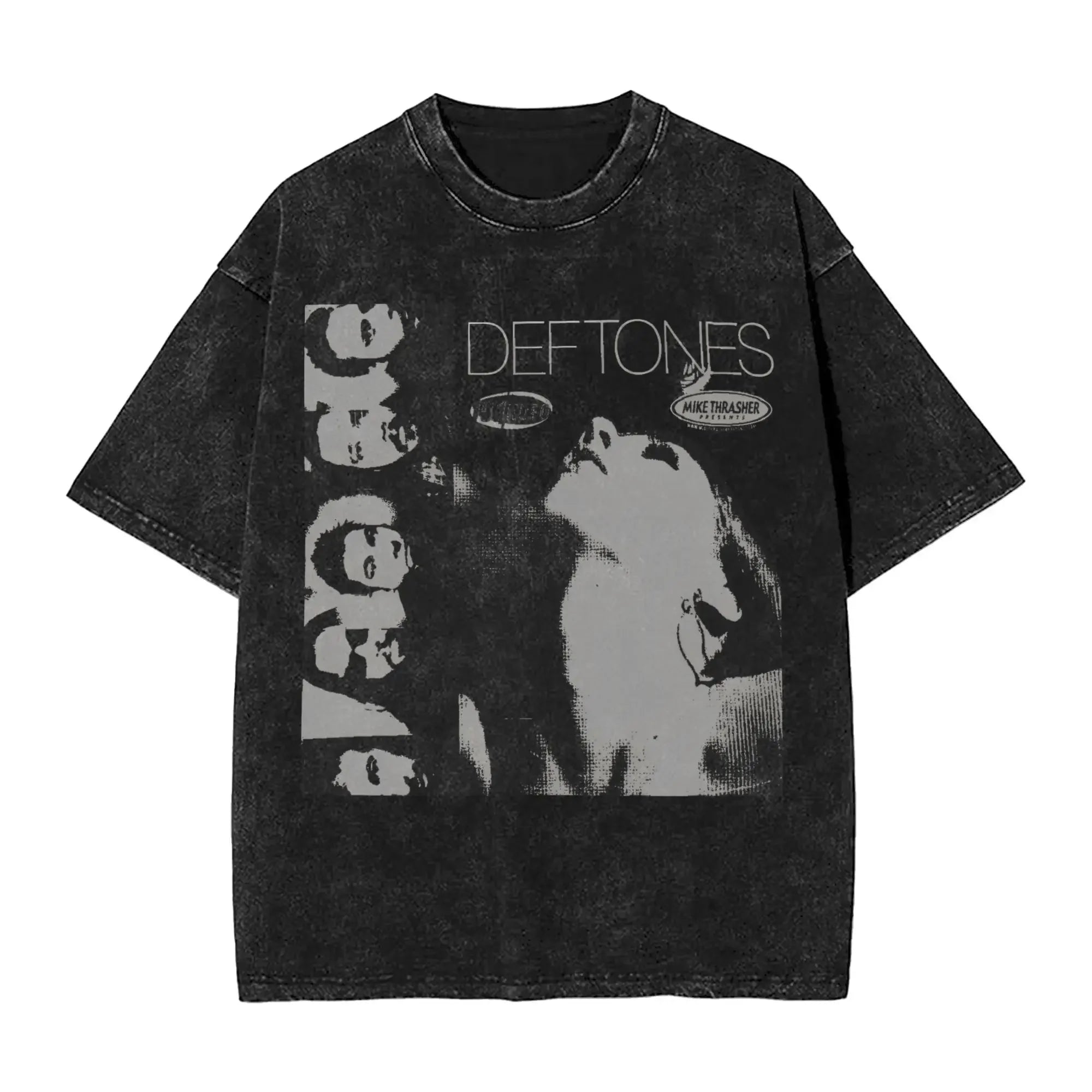 ملابس رجالية جديدة من Ohms White Pony Deftones Rock Band مغسولة بأكمام قصيرة ورقبة مستديرة Y2K ملابس رجالية Camisetas