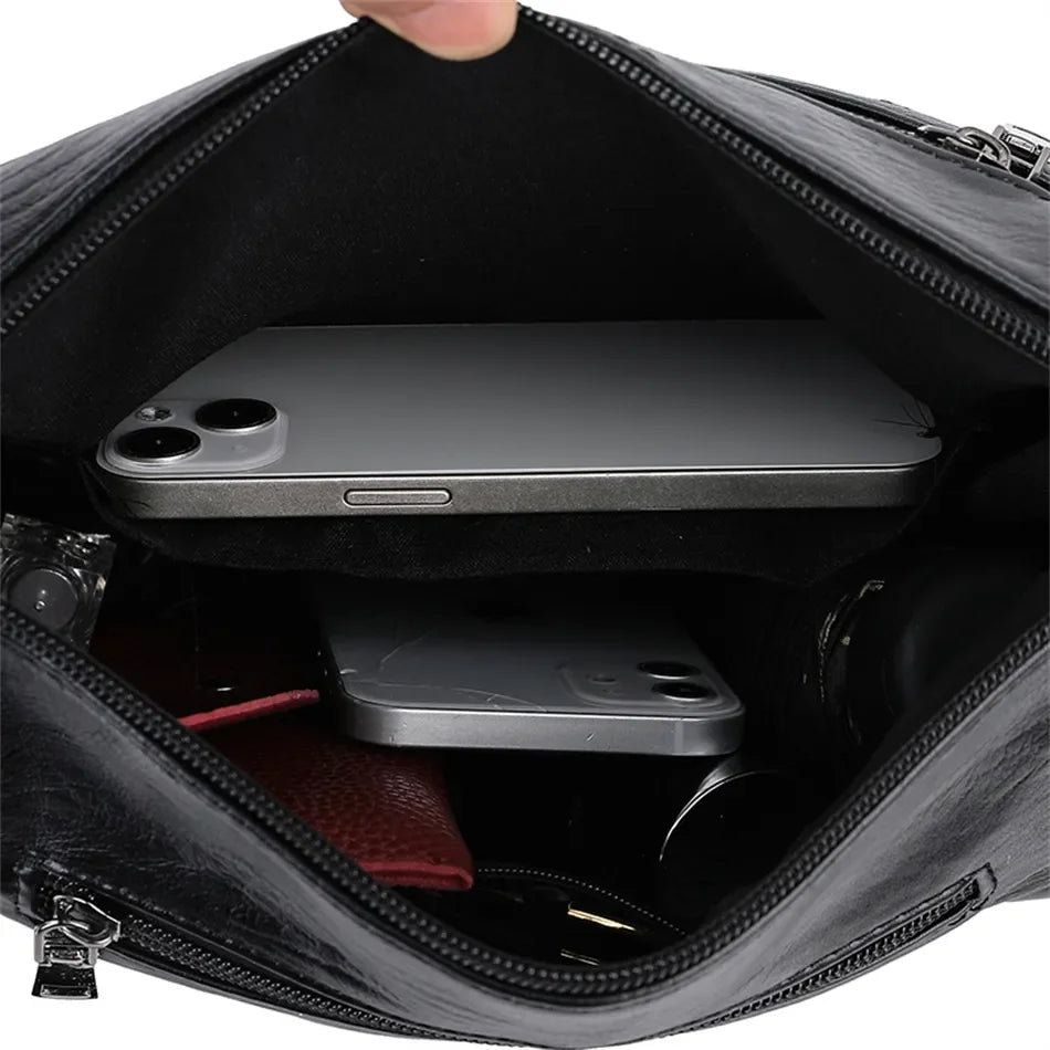 حقيبة نسائية من الجلد الناعم، حقائب يد نسائية فاخرة من ماركات عالمية، حقائب كتف نسائية فاخرة 2023، حقائب كروس بودي كبيرة السعة