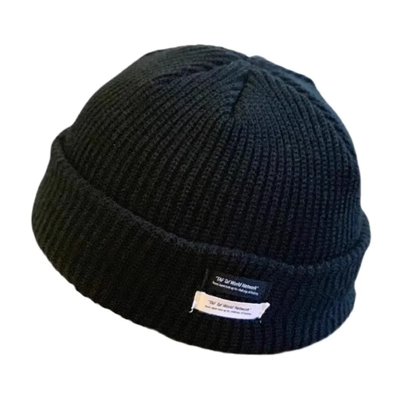 قبعة شتوية رجالية محبوكة بتصميم عصري أنيق، مناسبة لأجواء الشارع، دافئة، على طراز اليوبي