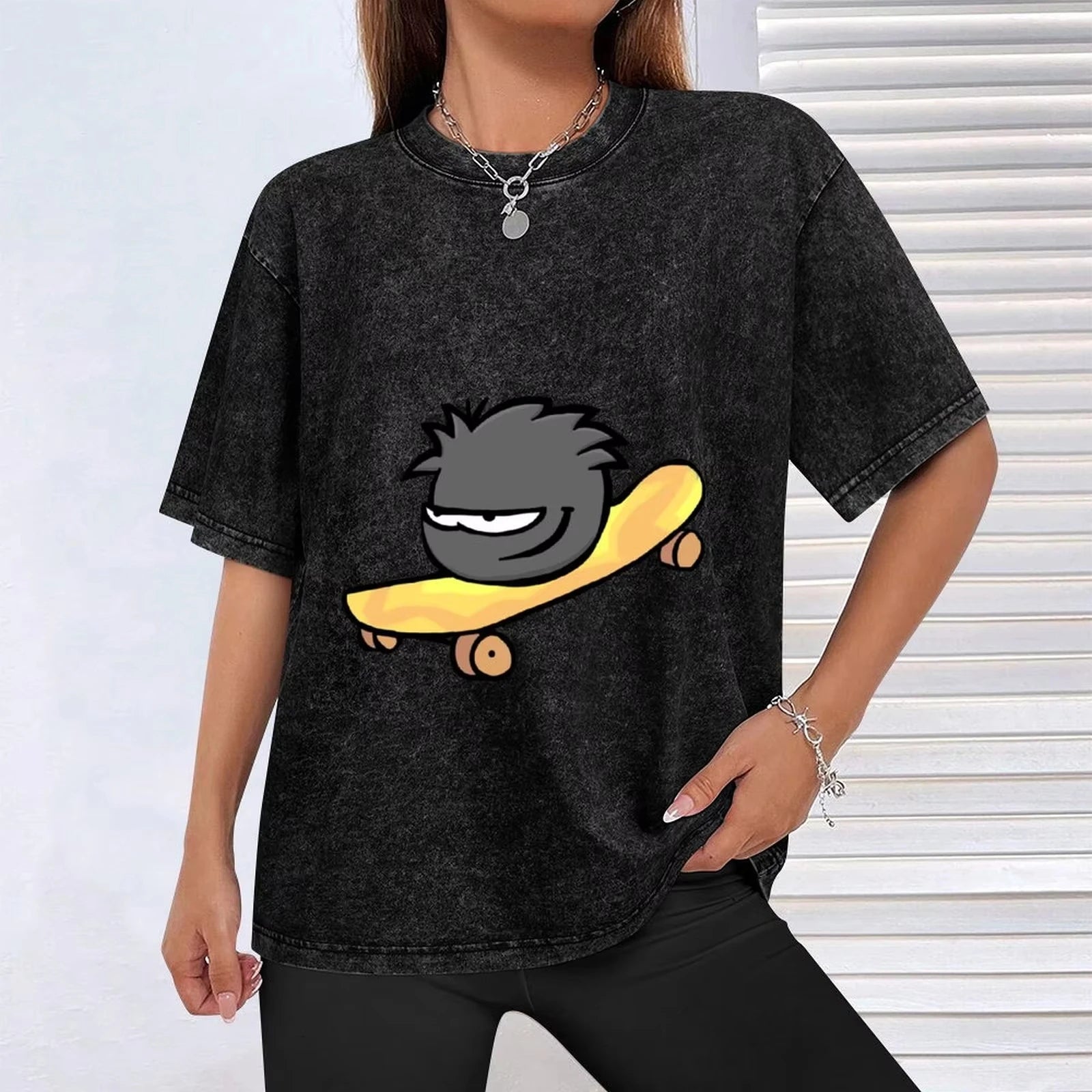 تي شيرت نادي البطريق الأسود من Puffle هدايا للصديق ملابس مخصصة تي شيرت فاخر تي شيرت رجالي