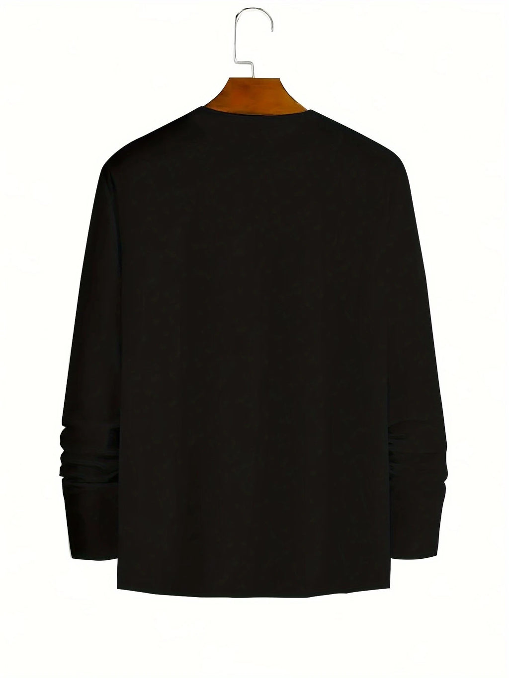 تيشيرت رجالي فضفاض بمقاسات كبيرة، مصنوع من القطن الخالص 100%، مريح وعصري، مناسب للارتداء اليومي والرياضي، مطبوع عليه حرف بوسطن، بياقة دائرية وأكمام طويلة.