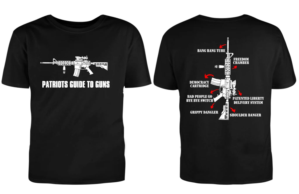 تي شيرت رجالي من LE Barrett Firearms مصنوع من القطن مطبوع عليه صورة بندقية على الوجهين، للرجال والنساء، تي شيرتات برسومات جرافيكية