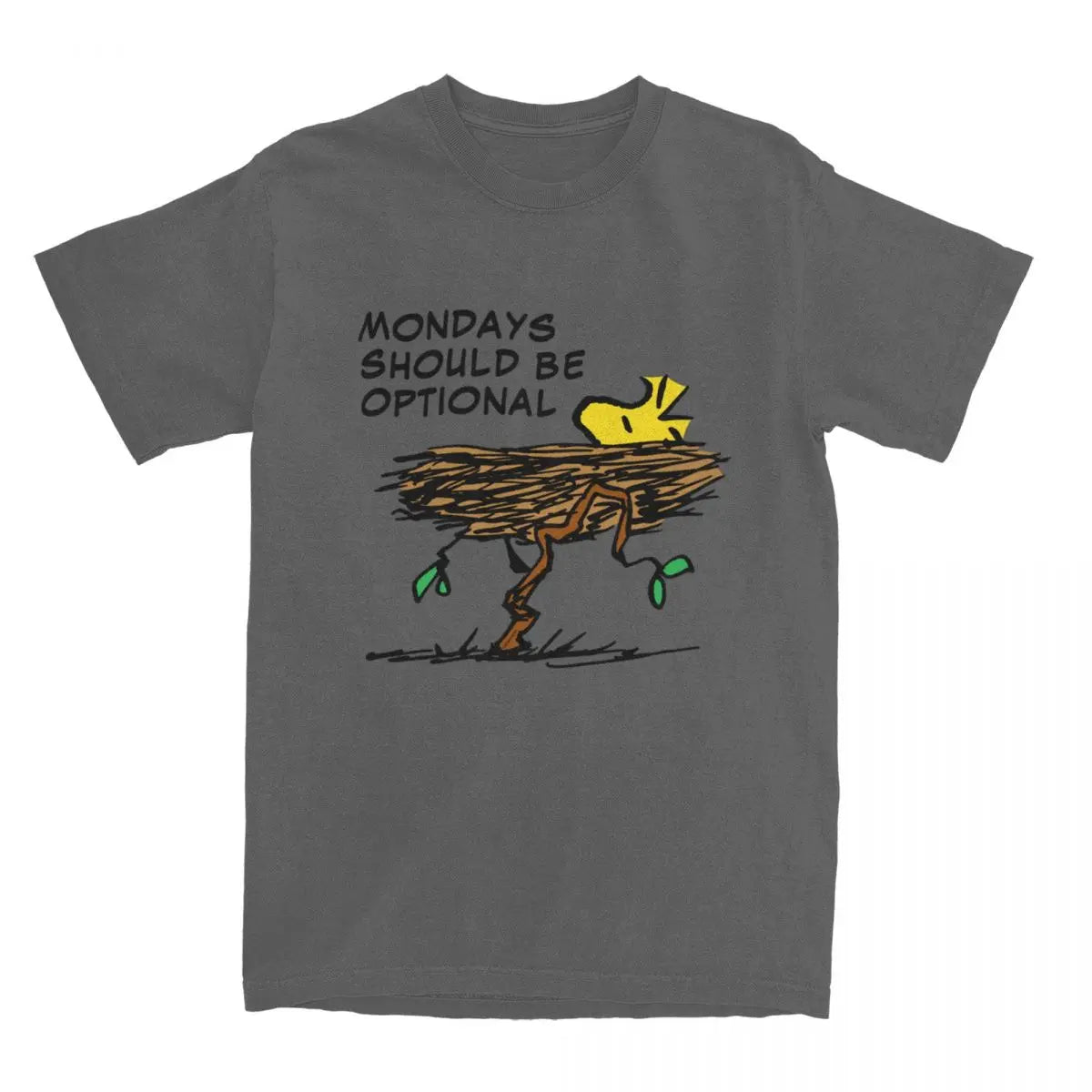 قميص قيلولة Peanuts Woodstock إكسسوارات للرجال والنساء قطن Humor Tee Shirt بأكمام قصيرة ملابس لجميع المواسم