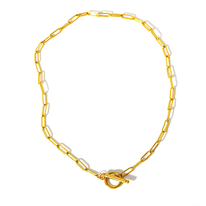 قلادات على شكل قلب من الفولاذ المقاوم للصدأ للنساء باللون الذهبي/الفضي بمشبك معدني قابل للتعديل، قلادة نسائية هدية عيد الحب