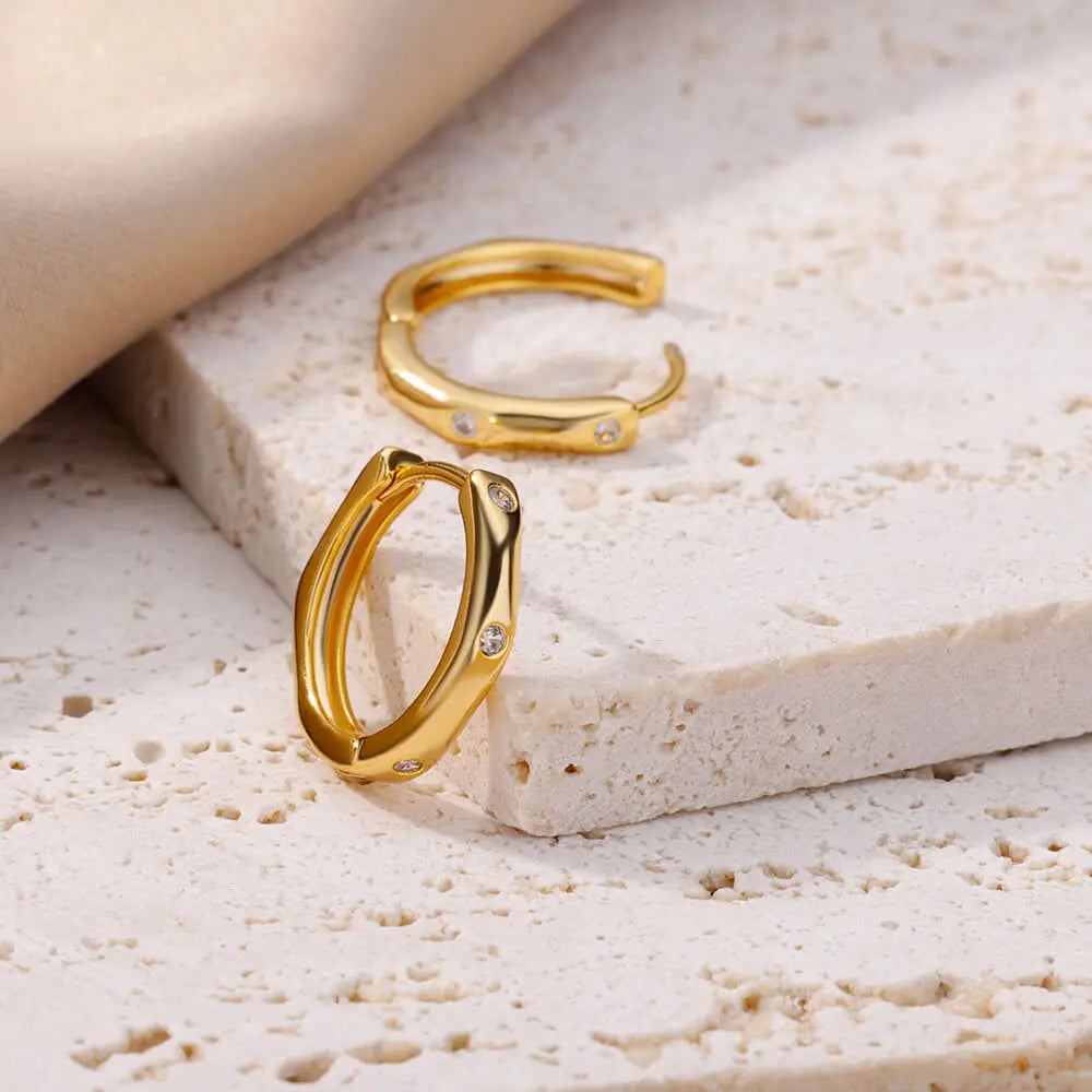 أقراط دائرية أنيقة للنساء والفتيات، أقراط فاخرة من الفولاذ المقاوم للصدأ، أقراط حلقية بتصميم كلاسيكي لحفلات الزفاف والخطوبة، مجوهرات جمالية