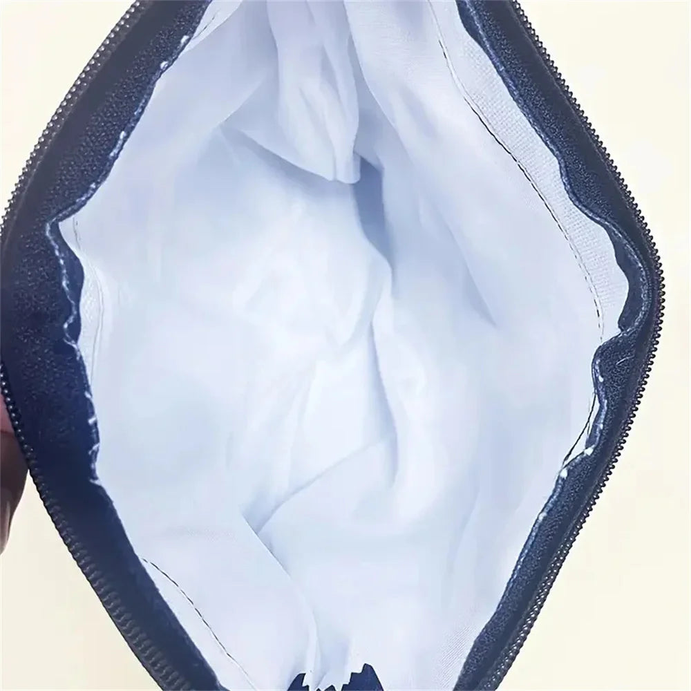 حقيبة كتف من البوليستر بتصميم شريط كاسيت، بنمط هندسي، وموضوع كرتوني، مع حزام كتف للسفر والاستخدام اليومي