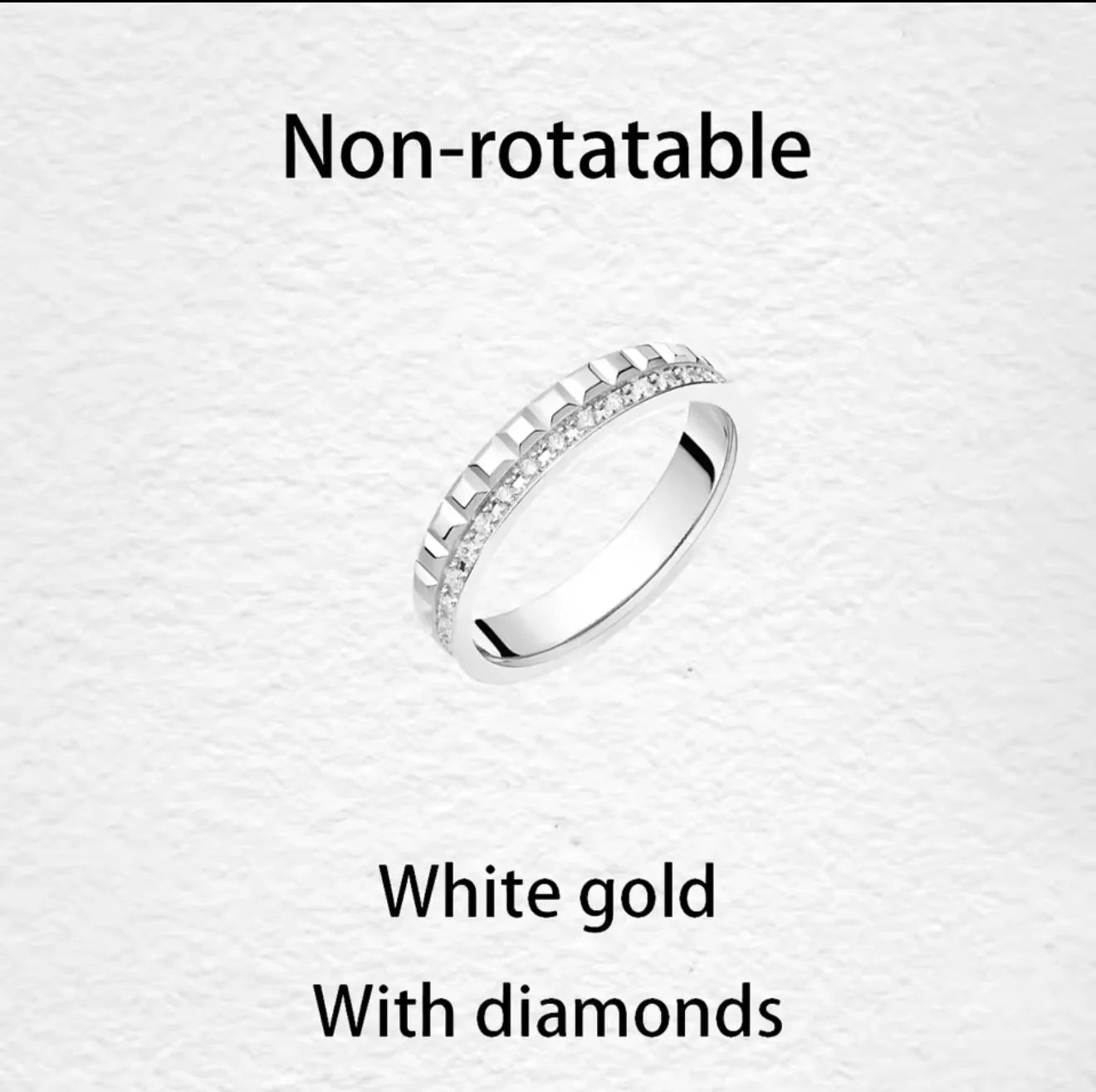 خواتم دوارة فاخرة على الطراز الفرنسي للرجال والنساء قابلة للدوران مصنوعة من مادة الموزانيت عالية الجودة باللونين الأسود والأبيض هدية للمهرجانات