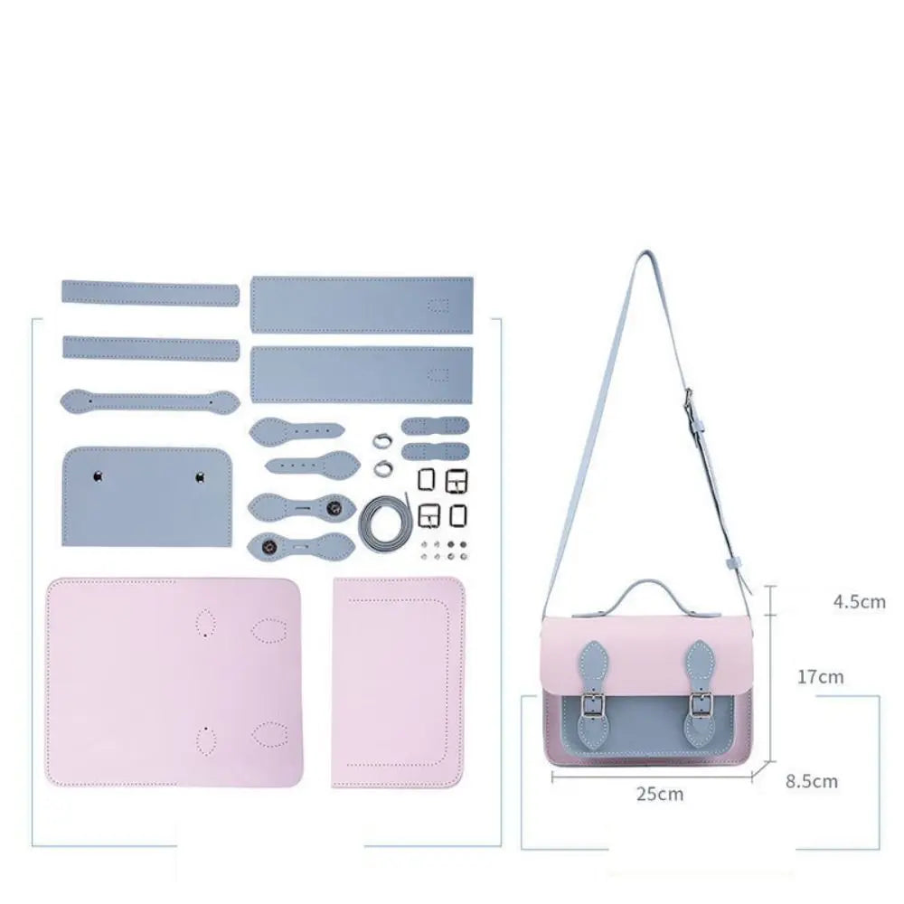 حقيبة جديدة من جلد البولي يوريثان مصنوعة يدويًا، 10 ألوان، حقيبة كامبريدج رسول يدوية الصنع، حقيبة نسائية مخيطة يدويًا