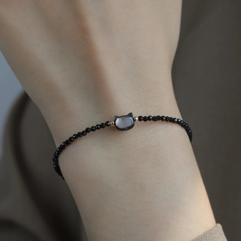 سوار PANJBJ من الفضة الإسترلينية عيار 925 عالي الجودة للنساء مصنوع من خرز الحب الكوري مجوهرات حلوة هدية شحن مباشر