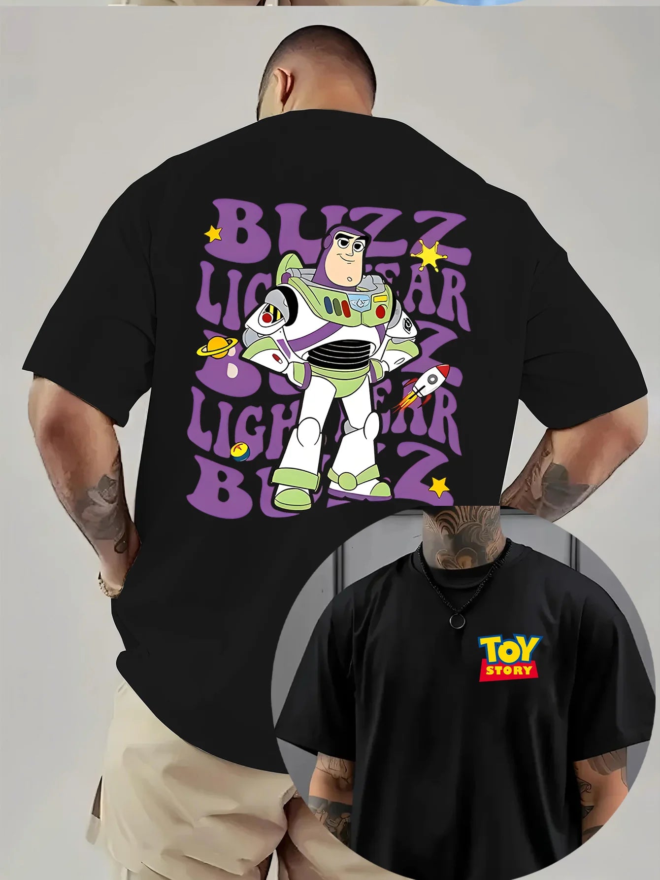 تيشيرت رجالي جديد من ديزني، بتصميم أبطال لعبة، تيشيرت كرتوني للأزواج، تيشيرت قطني صيفي للجنسين، مقاس كبير، هدية، ملابس كاجوال