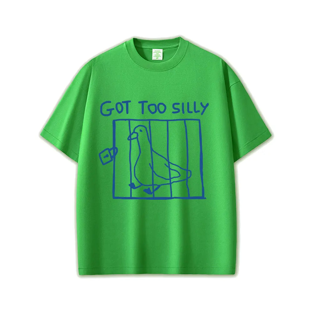 تيشيرت قطني بأكمام قصيرة بتصميم ميم مضحك لشخصية غوسي، مناسب للرجال والنساء، بتصميم كاجوال وعصري، وقصة واسعة.