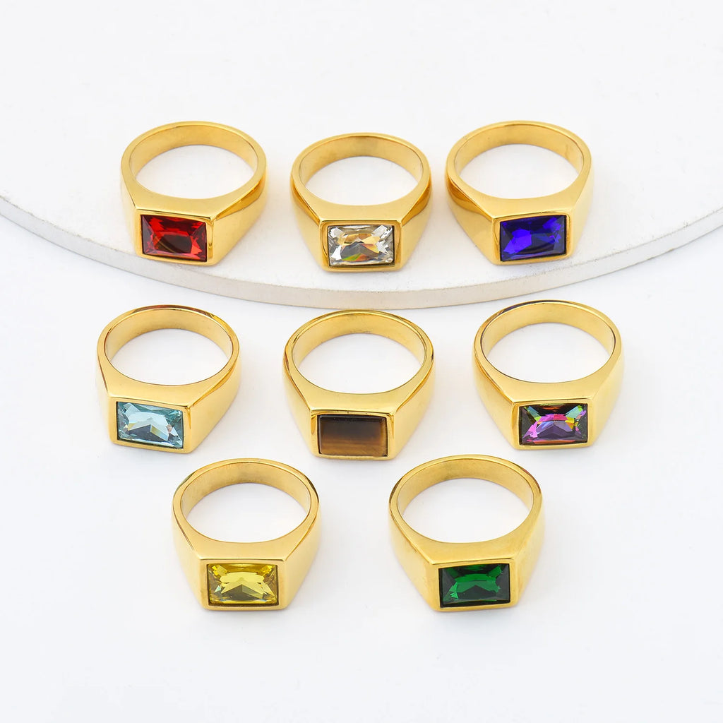 خاتم زفاف من التيتانيوم والفولاذ المقاوم للصدأ R3363، قطعة واحدة، بتصميم أنيق مرصع بالأحجار الكريمة، مناسب للرجال والنساء. خاتم رجالي عصري من الفولاذ المقاوم للصدأ 316L، خفيف الوزن وصغير الحجم.