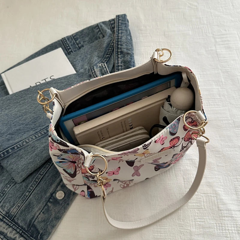 New Women's Bag Nylon Shoulder Bag Animal Printing Large Capacity Tote Bag For Teen Girls Gift