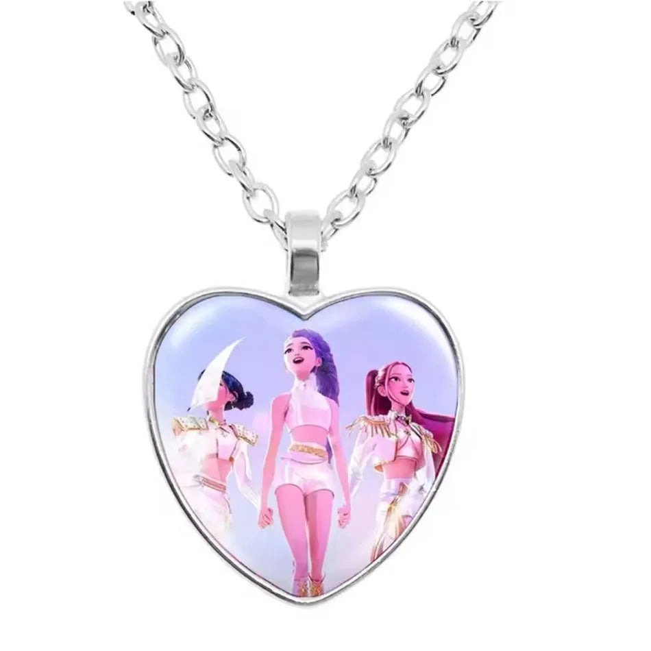 سوار من الخرز الزجاجي مصنوع يدويًا من خرزات K-Pop Demon Hunters لعام 2025 من Huntr-x Rumi Zoey Mira أساور للجنسين مجوهرات إكسسوارات هدايا للمعجبين