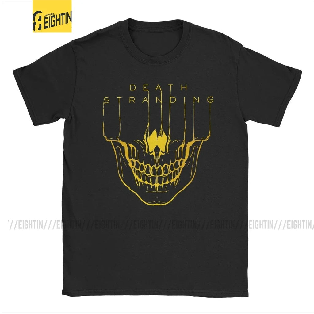 تي شيرت رجالي Death Stranding مطبوع عليه صورة Kojima Hideo Metal Gear Solid Reedus Norman Game Mgs تي شيرت قطني بأكمام قصيرة مقاس 4XL 5XL