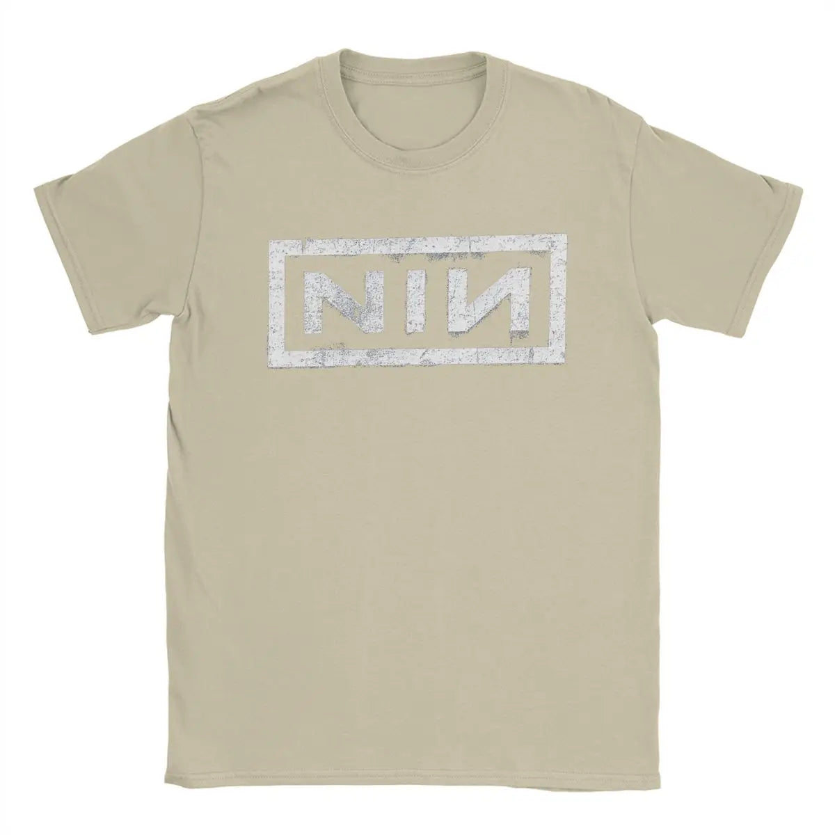 تي شيرت NIN Retro Logo Nine Inch Nails للرجال، تي شيرت قطني عصري برقبة مستديرة وأكمام قصيرة، فكرة هدية، ملابس