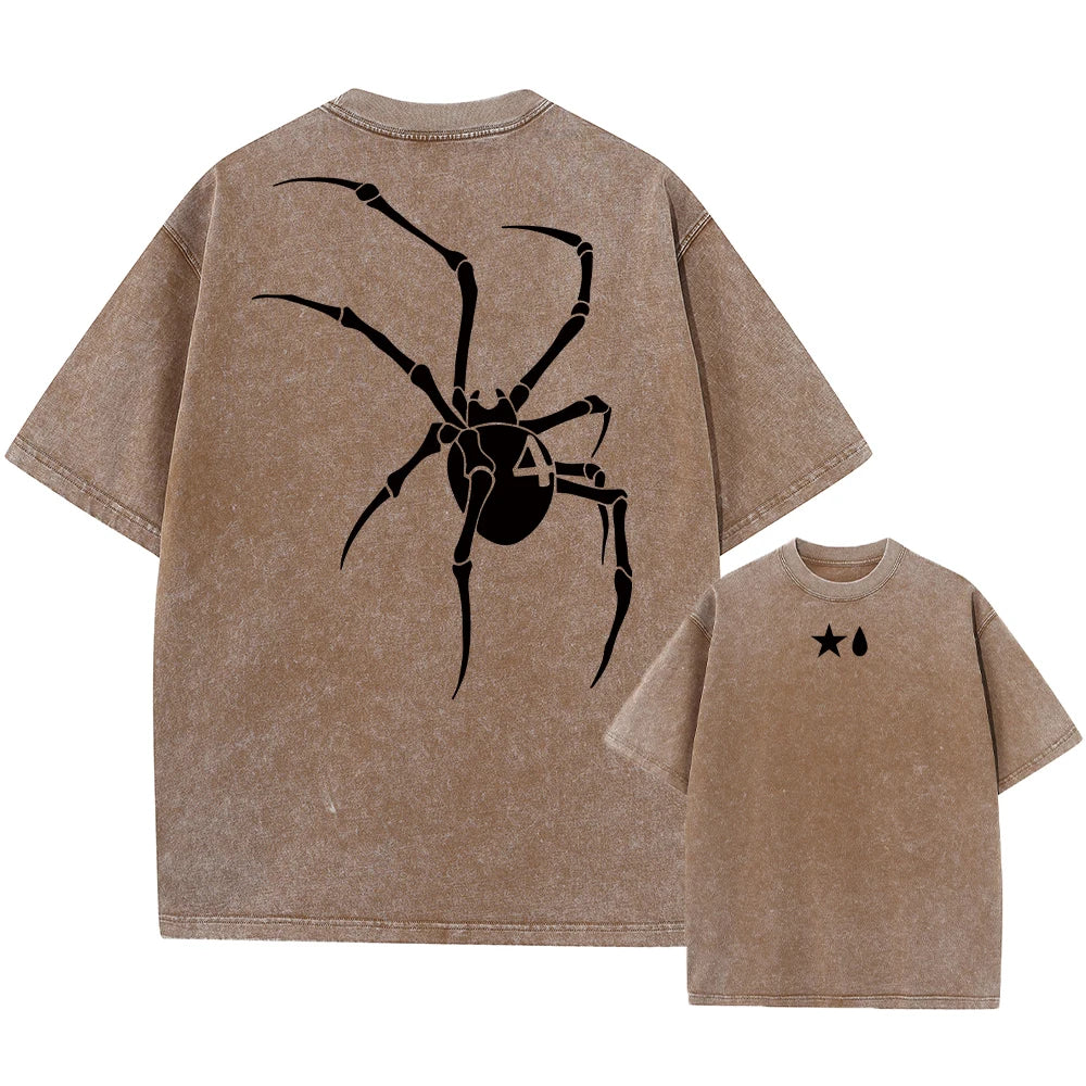 تي شيرت رجالي عتيق مطبوع عليه شعار هيسوكا وكرولو من أنمي هانتر إكس هانتر، تي شيرت كاجوال من القطن، ملابس الشارع، هاراجوكو