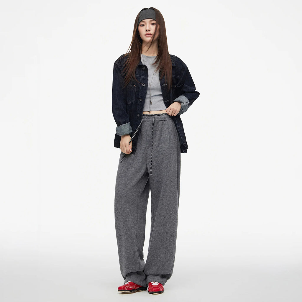 Men Women Autumn Winter Streetwear Fashion Casual Warm Sport Baggy Pants Unisex Loose Sweatpants Couple Trousers