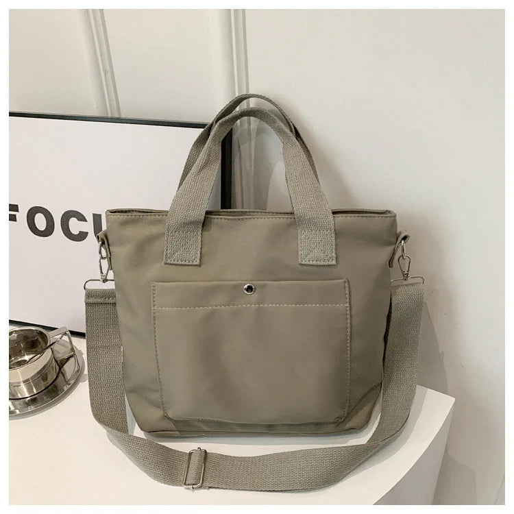 حقائب يد نسائية صغيرة كاجوال من القماش بتصميم كوري، حقيبة كروس بودي أنيقة للفتيات 2024، حقائب يد من القماش