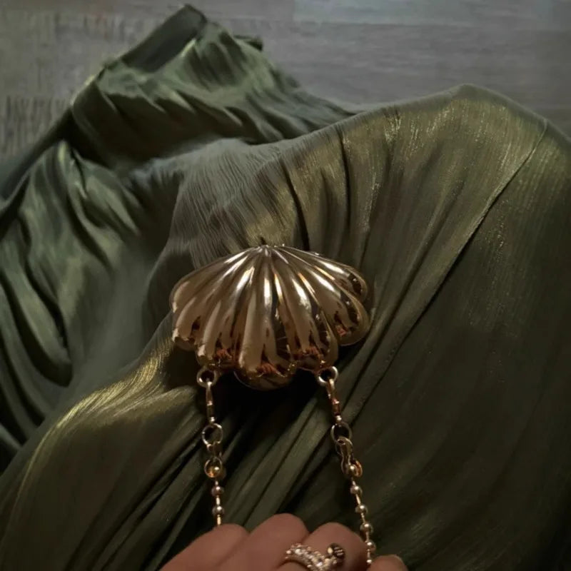 Elegant Off Shoulder Sleeveless Evening Gown Fashion High Waist Solid Color Dress Pleated Ribbon Sparkly Party Dress For Banquet