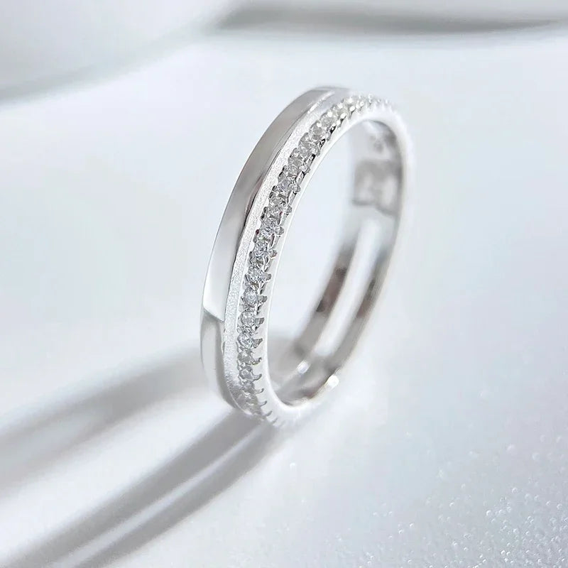 925 Sterling Silver Gorgeous Sparkling Classic Zircon Ring For Women Engagement Wedding Luxury Fashion High Quality Fine Jewelry