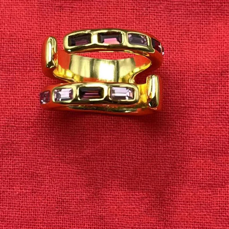 مجوهرات إسبانية عصرية، مجموعة خواتم رائعة متألقة، إكسسوارات نسائية، هدايا للأزواج في المهرجانات