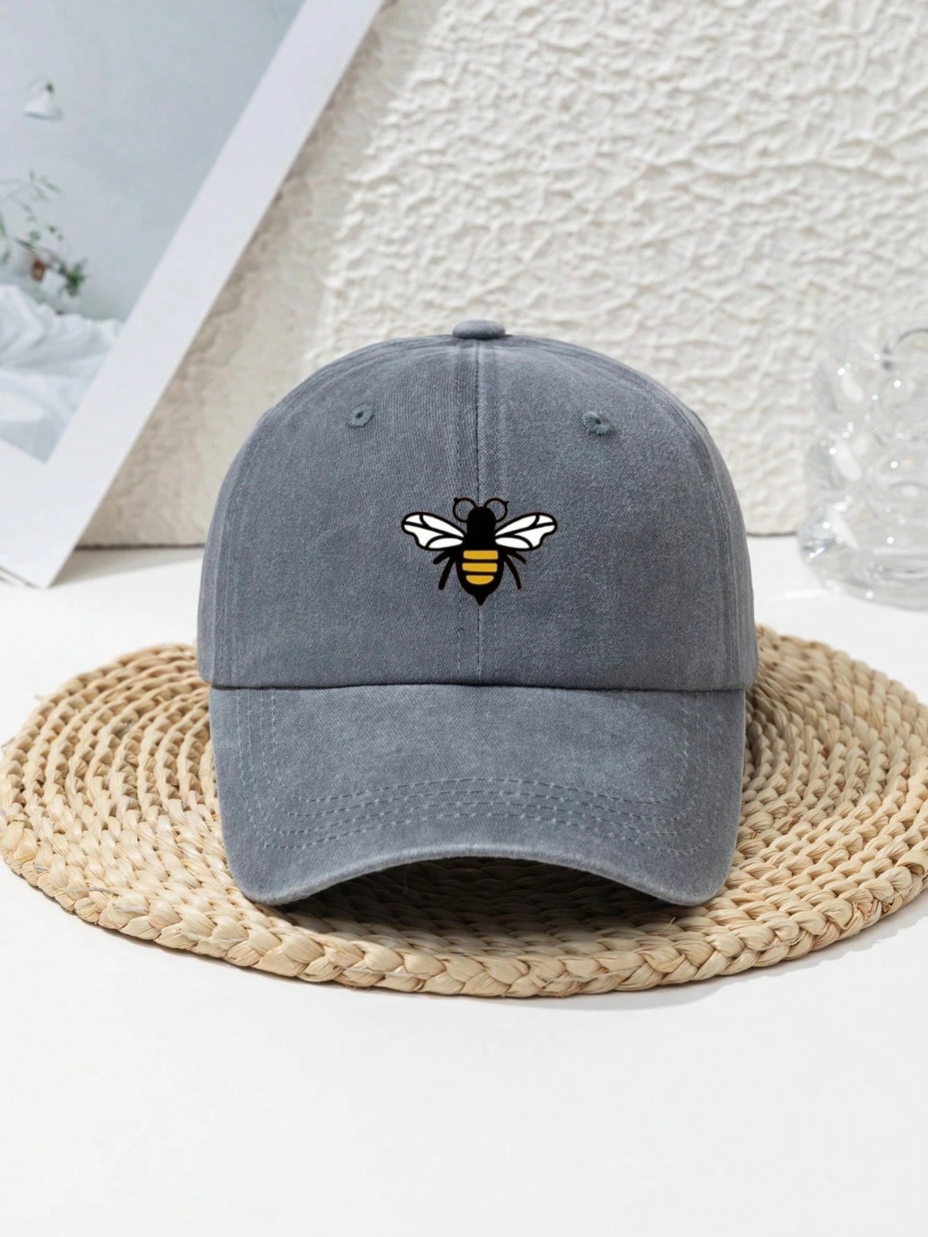 قبعات بيسبول مطبوعة عليها رسومات نحل للرجال والنساء، مناسبة للاستخدام اليومي، قبعات عصرية ومتعددة الاستخدامات للحماية من الشمس في الهواء الطلق
