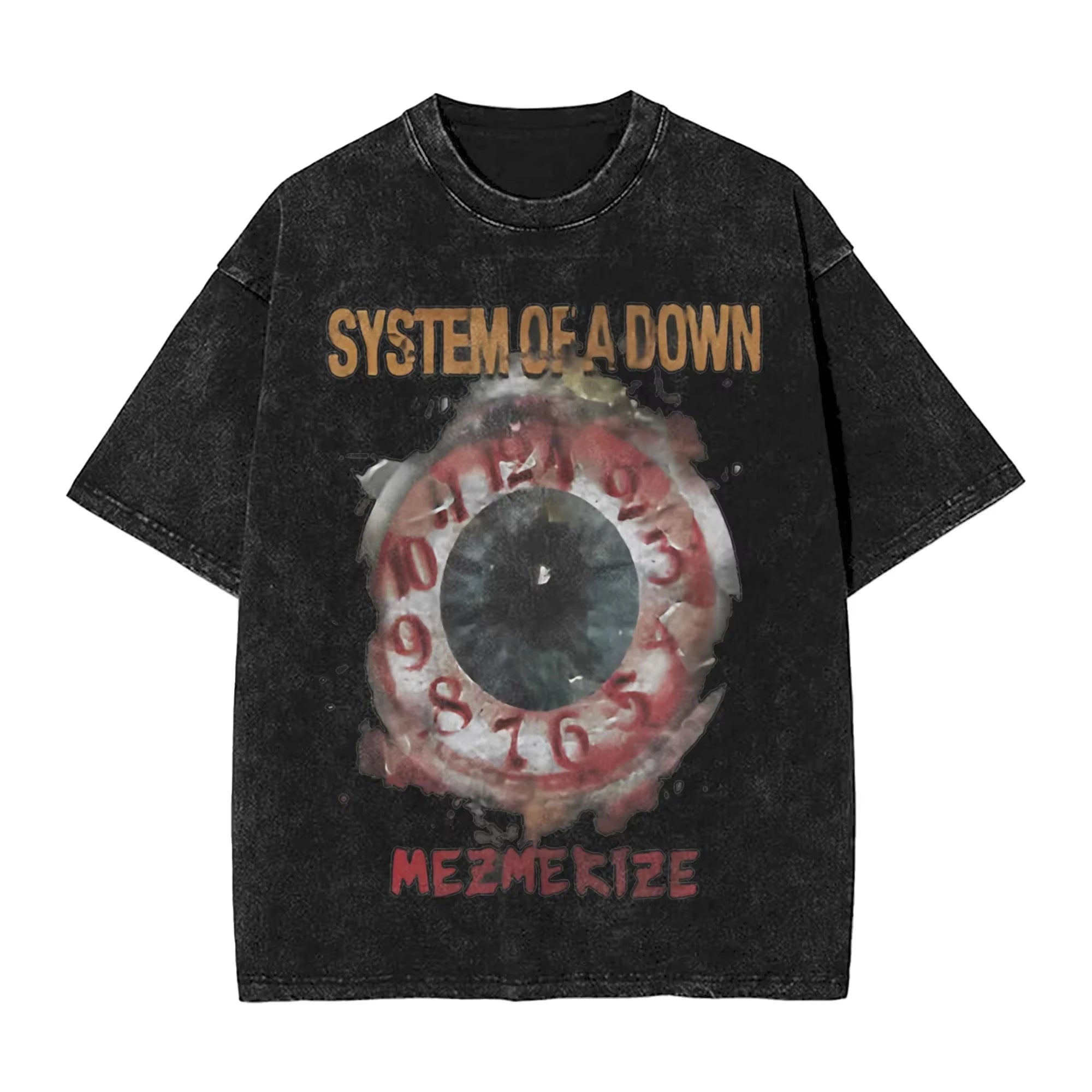 تي شيرت روك واشد، تي شيرت ستريتوير هيب هوب، تي شيرت SYSTEM OF A DOWN SOAD للرجال والنساء، 100% قطن، مطبوع هاراجوكو