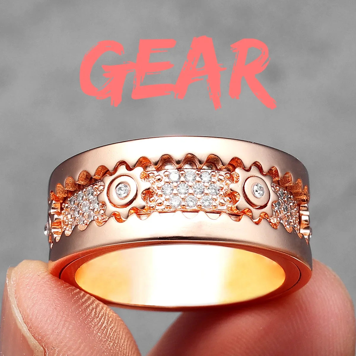 لعبة فيدجيت سبينر، تروس مرصعة بالأحجار الكريمة، خواتم رجالية، ستانلس ستيل، مجوهرات نسائية، بانك، جديد في عالم موسيقى الروك والهيب هوب، إكسسوارات أزياء، هدايا، بيع بالجملة