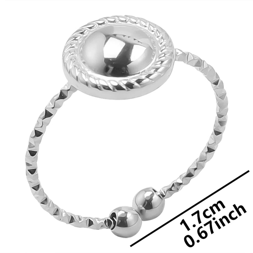 5 قطع من الخواتم الرقيقة المصنوعة من الفولاذ المقاوم للصدأ، إكسسوارات مجوهرات نسائية، خواتم مفاصل الأصابع، هدية مجوهرات عصرية للفتيات، لا يتغير لونها أبدًا