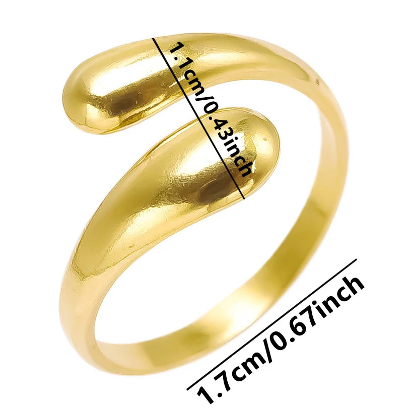 6 قطع/مجموعة خواتم أنيقة مطلية بالذهب الحقيقي من الفولاذ المقاوم للصدأ على شكل زهرة وقلب وحب وصليب خواتم مجوهرات للنساء والرجال إكسسوارات ساحرة