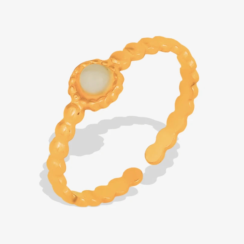 3/6 قطع خاتم دائري إبداعي من حجر عين النمر الحقيقي قابل للتعديل من الفولاذ المقاوم للصدأ خاتم مجوهرات للرجال والنساء هدية الذكرى السنوية إكسسوارات