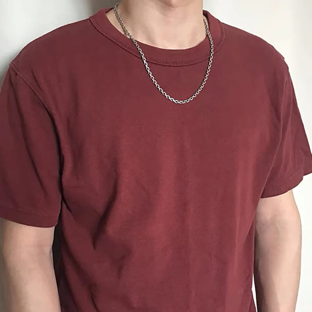 قلادات من الفضة الإسترلينية عيار 925 نقية حقيقية، 2.5 × 3.4 × 5 مم، سلسلة كابلات، للرجال والنساء، مجوهرات بانك عتيقة من الفايكنج