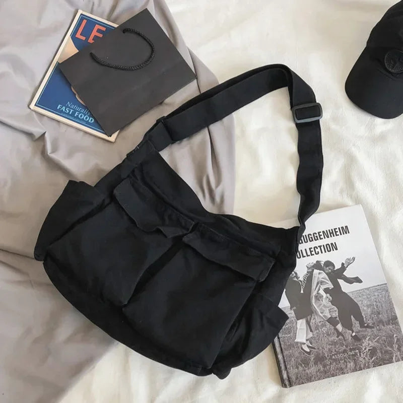 حقائب مدرسية نسائية رسولية للنساء حقيبة كتف نسائية مصممة حقيبة يد صلبة كبيرة السعة حقائب كتف نسائية من القماش غير رسمية