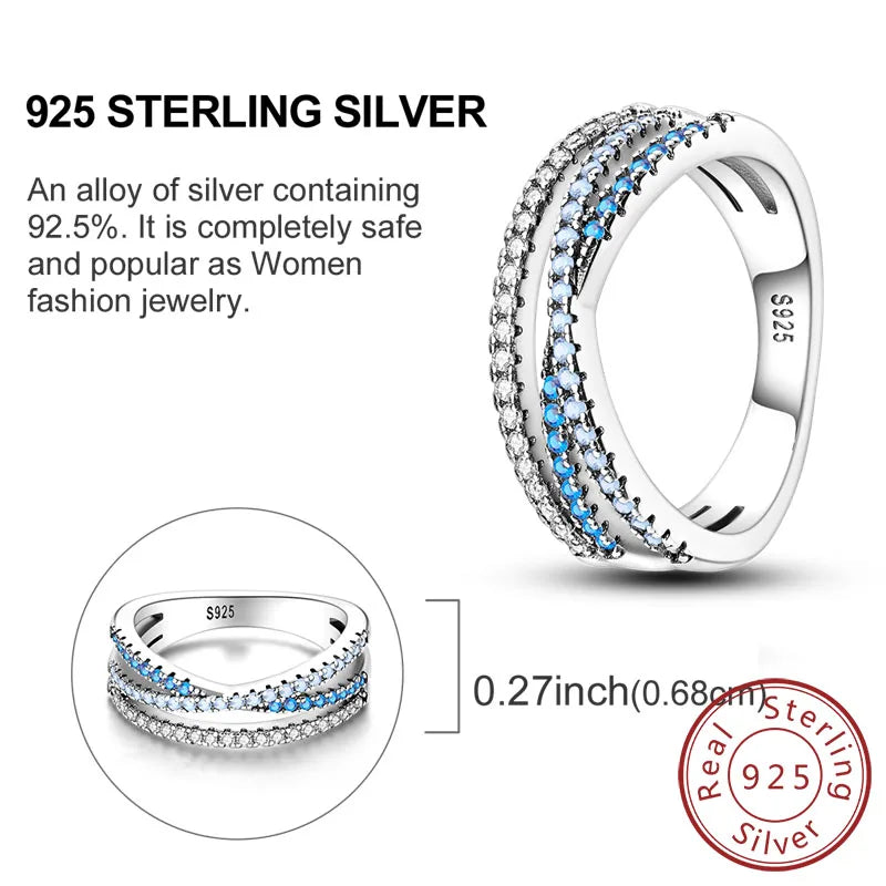 خواتم أصلية من الفضة الإسترليني عيار 925، بتصميمات على شكل فيونكة وقلب وشمس وقمر ونجمة، مرصعة بالزركون، مناسبة للنساء، مجوهرات وهدايا لأعياد الميلاد والذكرى السنوية.