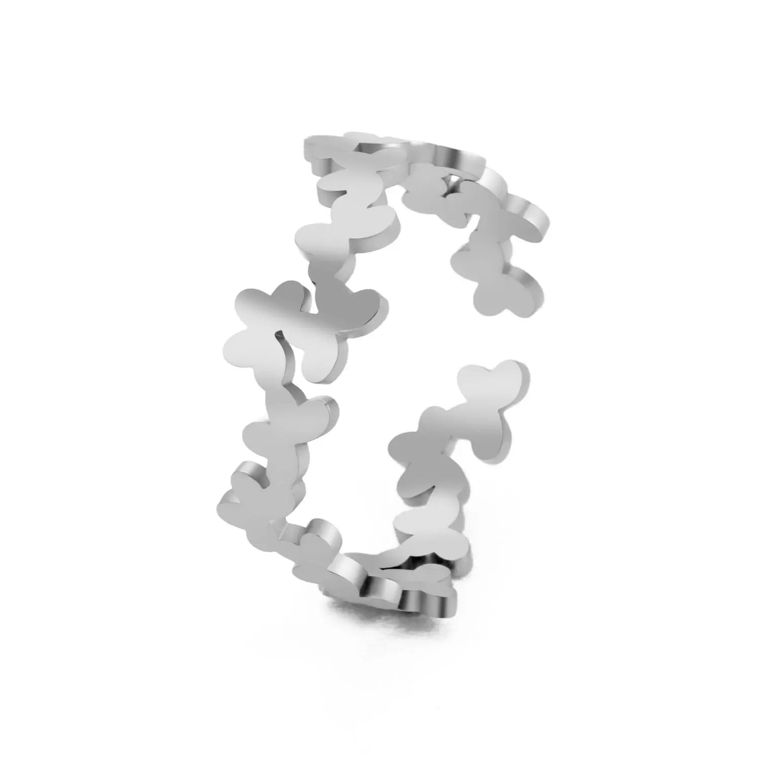 خاتم تيمر من الفولاذ المقاوم للصدأ، خواتم نسائية وفتيات وأزواج، بتصميمات على شكل قلب، مخلب قطة، زهرة، ثعبان، نجمة، موسيقى، خاتم قابل للتعديل، هدية مجوهرات