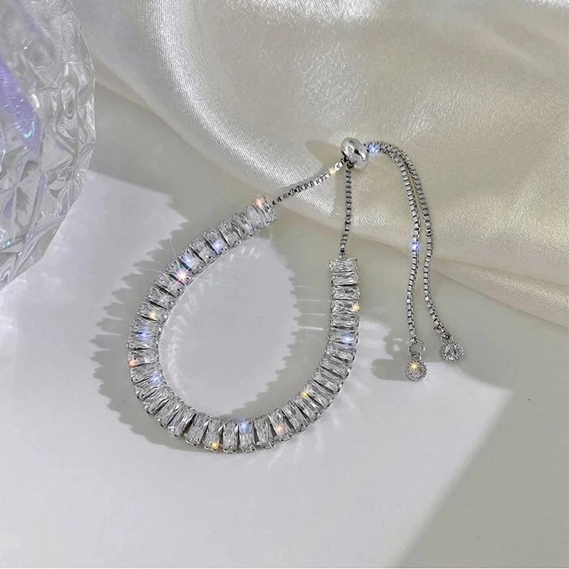 أساور تنس فاخرة من الزركونيا المكعبة باللون الذهبي للنساء والفتيات 2022 أساور سلاسل عصرية جديدة مجوهرات هدايا الحفلات