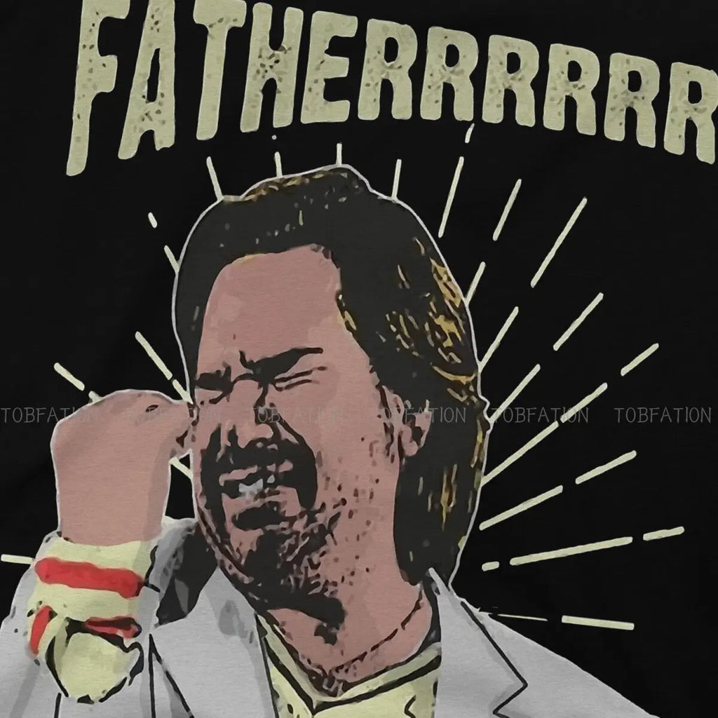 تي شيرت دوغلاس رينهولم الأب من The It Crowd للرجال، تي شيرت فضفاض من القطن للرجال