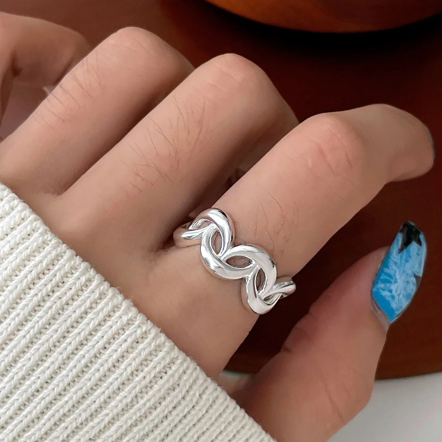 خاتم سام باندا من الفضة الإسترليني عيار 925 بتصميم هندسي مرصع بالكريستال للنساء، بيضاوي الشكل، بتصميم بانك مميز على شكل قطرة ماء، هدية مجوهرات، خدمة توصيل مباشرة