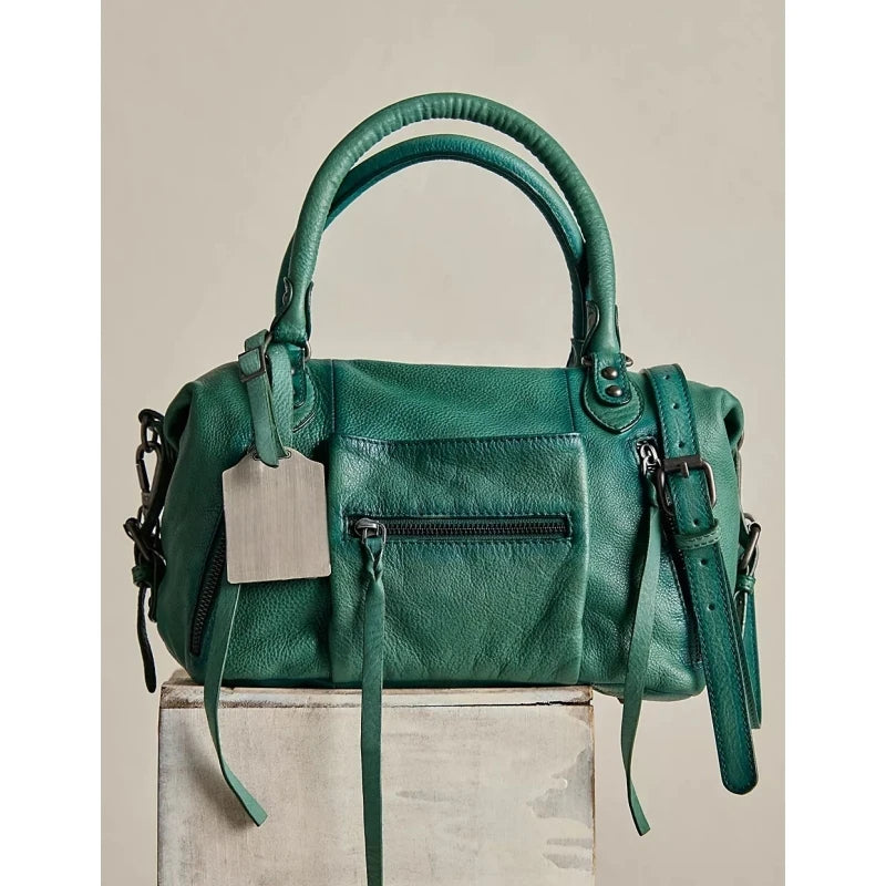 حقيبة توت إيمرسون، حقيبة يد نسائية كلاسيكية، حقيبة دراجات نارية عصرية جديدة مع أحزمة، حقيبة كتف بتصميم فاخر لأسلوب يومي أنيق