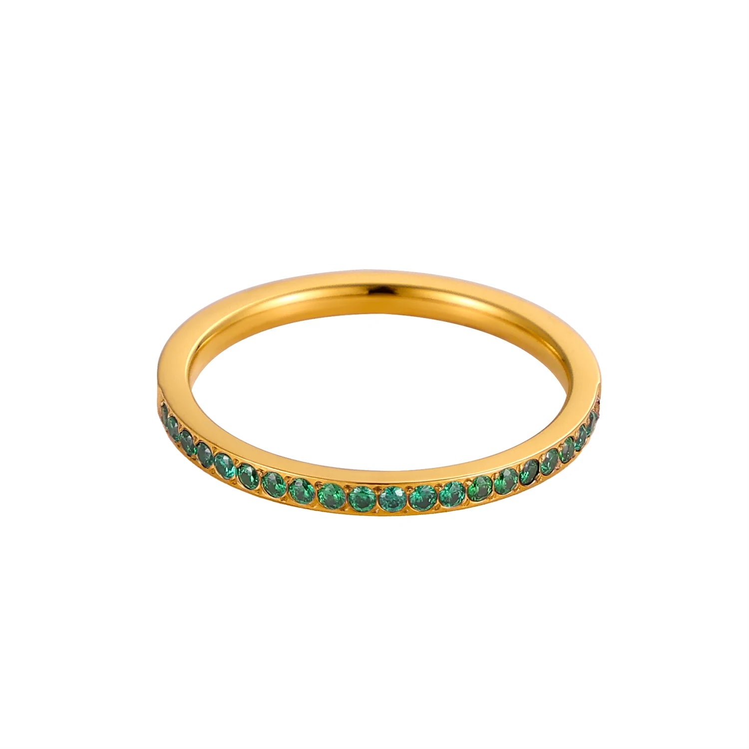 خواتم كارليدانا الصغيرة المرصعة بالزركون، 12 حجر بخت للنساء، مصنوعة من الفولاذ المقاوم للصدأ، مطلية بالذهب، خاتم إصبع، خاتم خطوبة، هدية مجوهرات زفاف