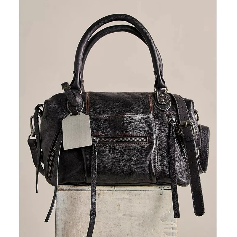 حقيبة توت إيمرسون، حقيبة يد نسائية كلاسيكية، حقيبة دراجات نارية عصرية جديدة مع أحزمة، حقيبة كتف بتصميم فاخر لأسلوب يومي أنيق