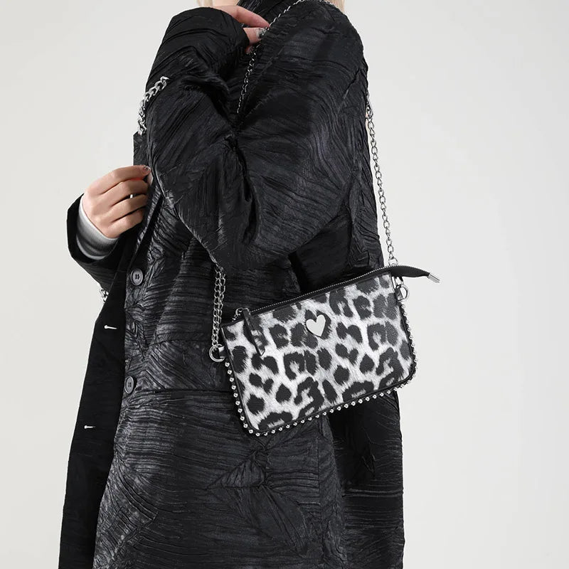 حقائب كروس بودي بتصميم بلون واحد للنساء، سلسلة أنيقة، محفظة للهاتف المحمول، حقيبة كتف أنيقة، حقيبة كتف رئيسية للنساء