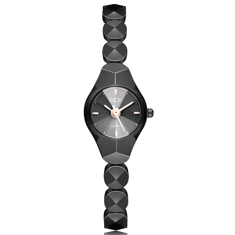 ساعة نسائية جديدة من ماركة UTHAI، ساعة يد فاخرة بتصميم أنيق وسوار رائع، مقاومة للماء، ساعة كوارتز أنيقة، هدية مثالية.