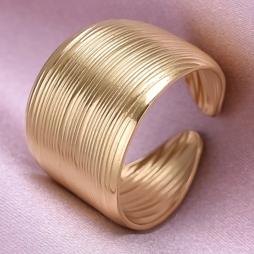 خواتم واسعة غير متساوية من الفولاذ المقاوم للصدأ للنساء والرجال، إكسسوارات، مجوهرات هندية، خاتم إصبع عتيق، هدية