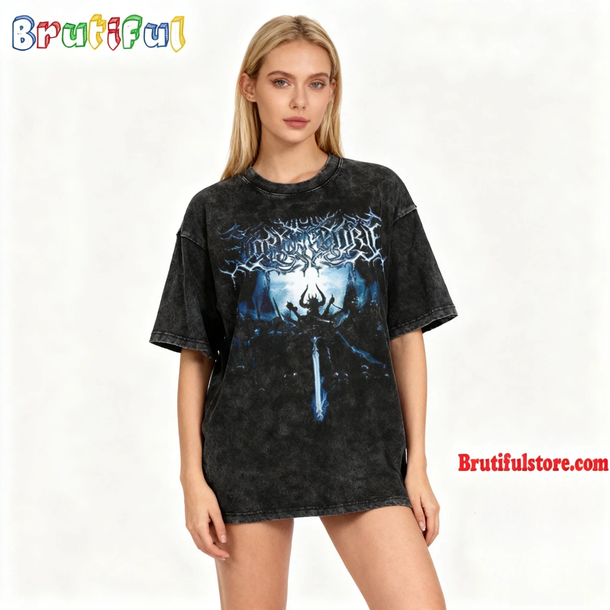 تي شيرت رجالي ونسائي مطبوع عليه رسومات فرقة لورنا شور سيمفونية ديثكور، جولة عالمية، ألبوم جديد، مقاس كبير، من ميركاه، مصنوع من القطن المغسول