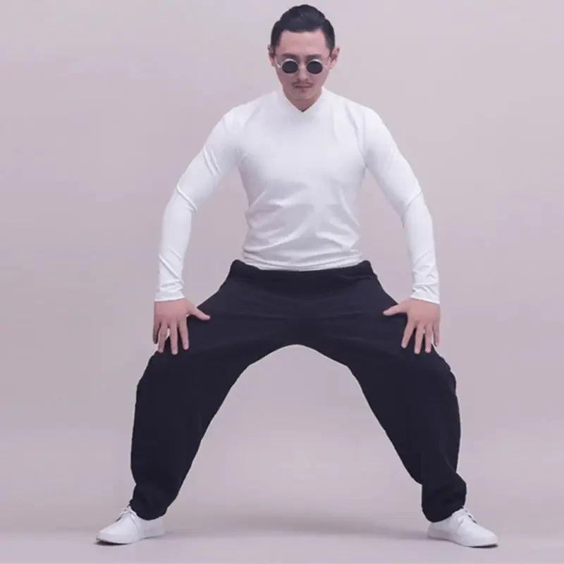 Casual Pants Man Pocket Linen Trousers for Men Loose Beige Fashion New in Y2k Streetwear Baggy Cotton Korean Style Sale Long