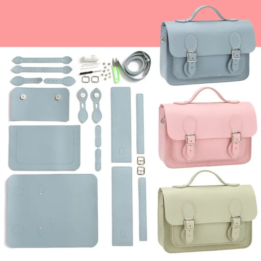 حقيبة جديدة من جلد البولي يوريثان مصنوعة يدويًا، 10 ألوان، حقيبة كامبريدج رسول يدوية الصنع، حقيبة نسائية مخيطة يدويًا