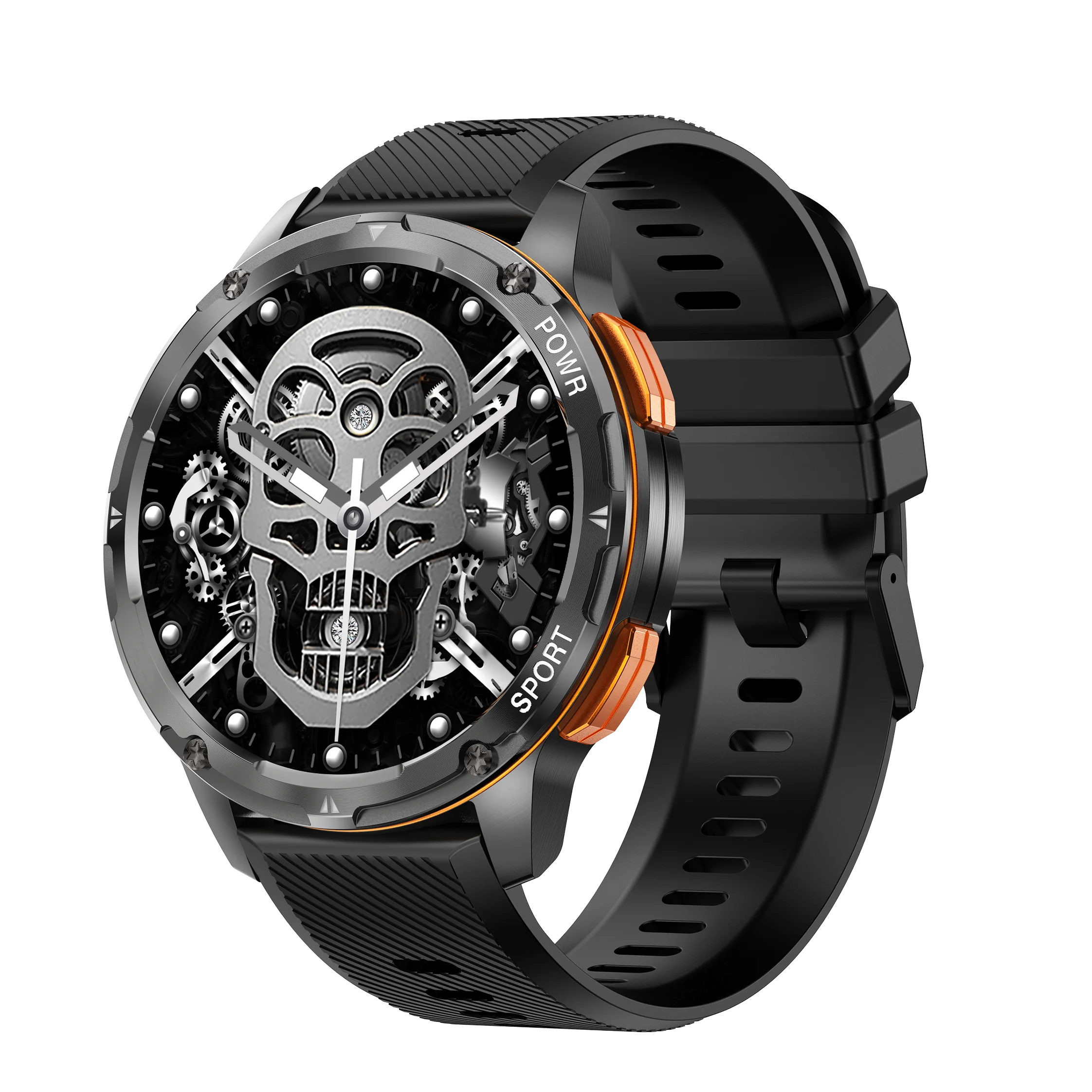 ساعة ذكية أنيقة AMOLED AK59 فاخرة BT call 400mah بطارية كبيرة حزام مطاطي معدني ساعات نسائية رياضية AK59 ساعة ذكية