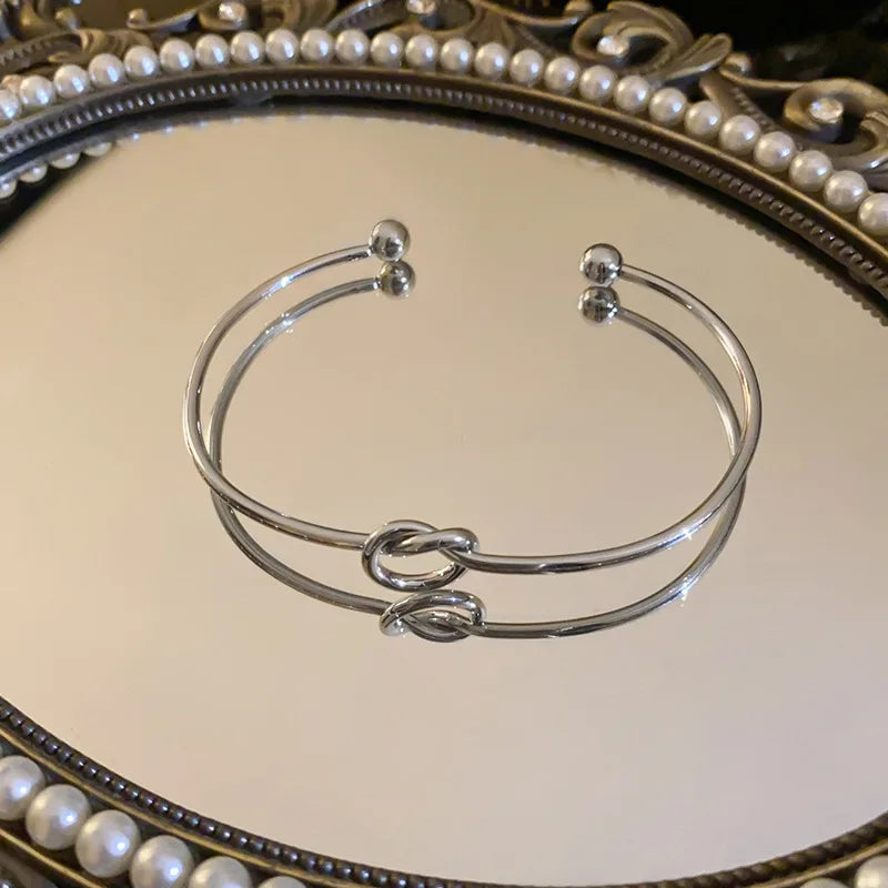 أساور من الفولاذ المقاوم للصدأ، تصميم كلاسيكي أنيق للرجال، أساور منسوجة بنمط ملتوي للنساء، مجوهرات مميزة، أزياء الشارع، هدايا مستوحاة من الطراز القوطي